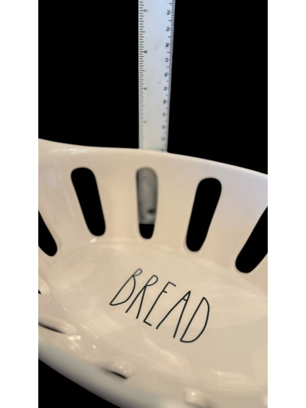 Rae Dunn Artisan Collection By Magenta Bread Basket Modern Farmhouse Ceramic - Picture 7 of 9